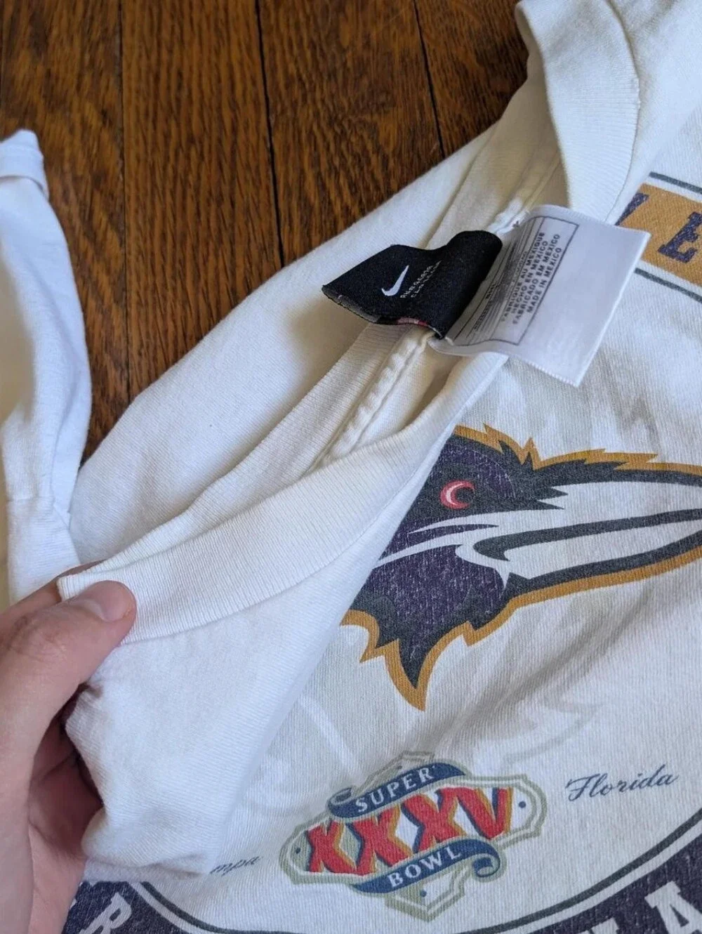 Nike Vintage 2001 Baltimore Ravens Superbowl Champions T-shirt
